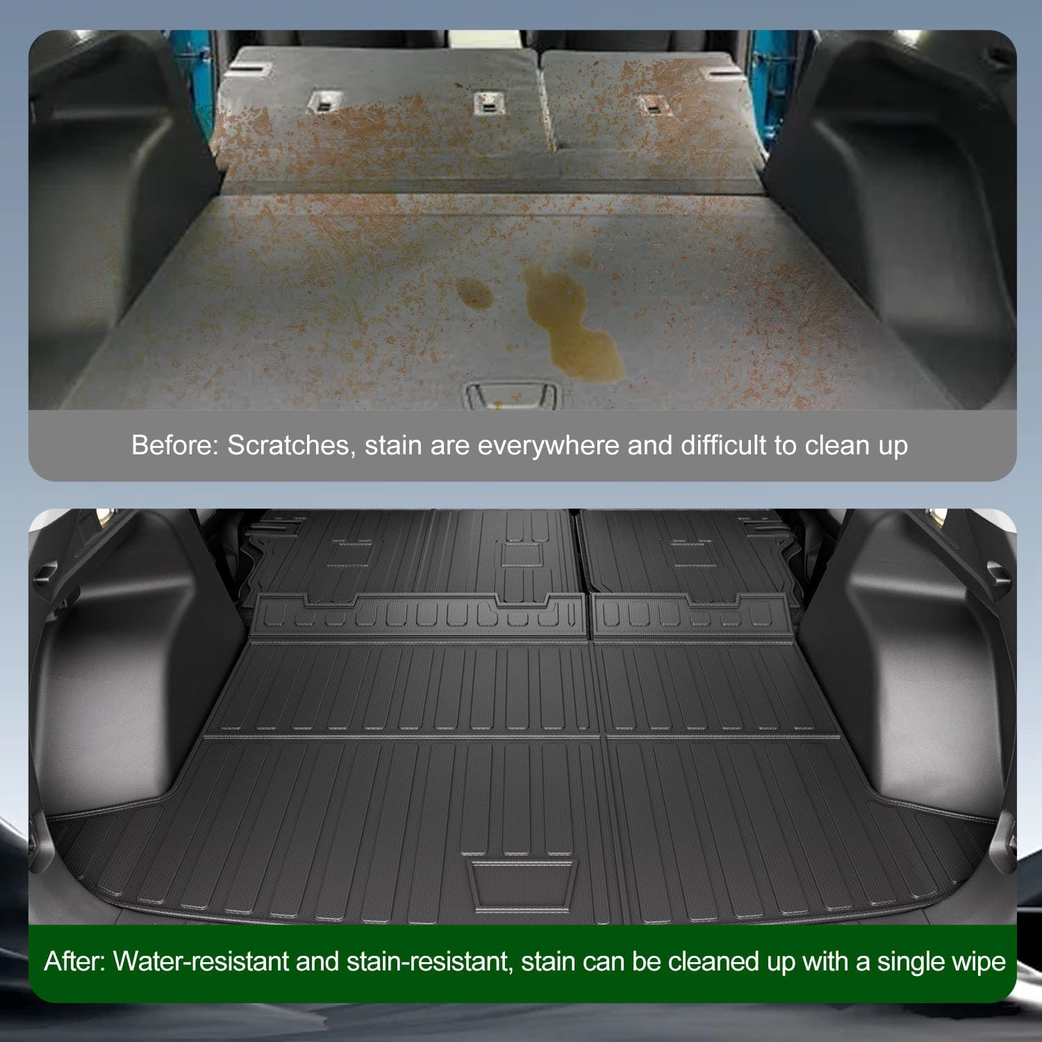 Cargo Mat Compatible with 2024-2026 Honda Prologue Chevy Blazer EV Trunk Mat TPE Cargo Liner Trunk Liner Back Seat Protector Replacement for 2024-2026 Honda Prologue Accessories
