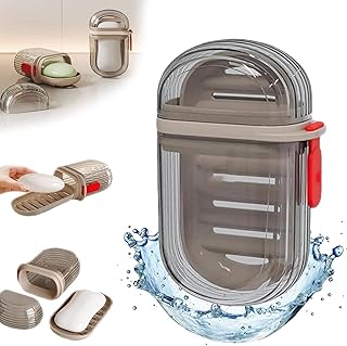 JIALTO Portable Soap Holder - Compact and Durable Plastic Soap Dish for Home, Outdoor Hiking, and Camping - Travel Soap Bo...