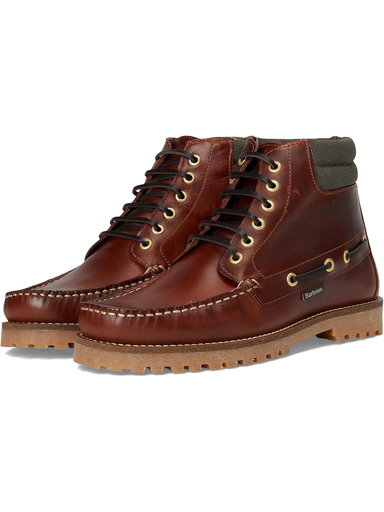 Mahogany Barbour Tiller Moccasin Boots