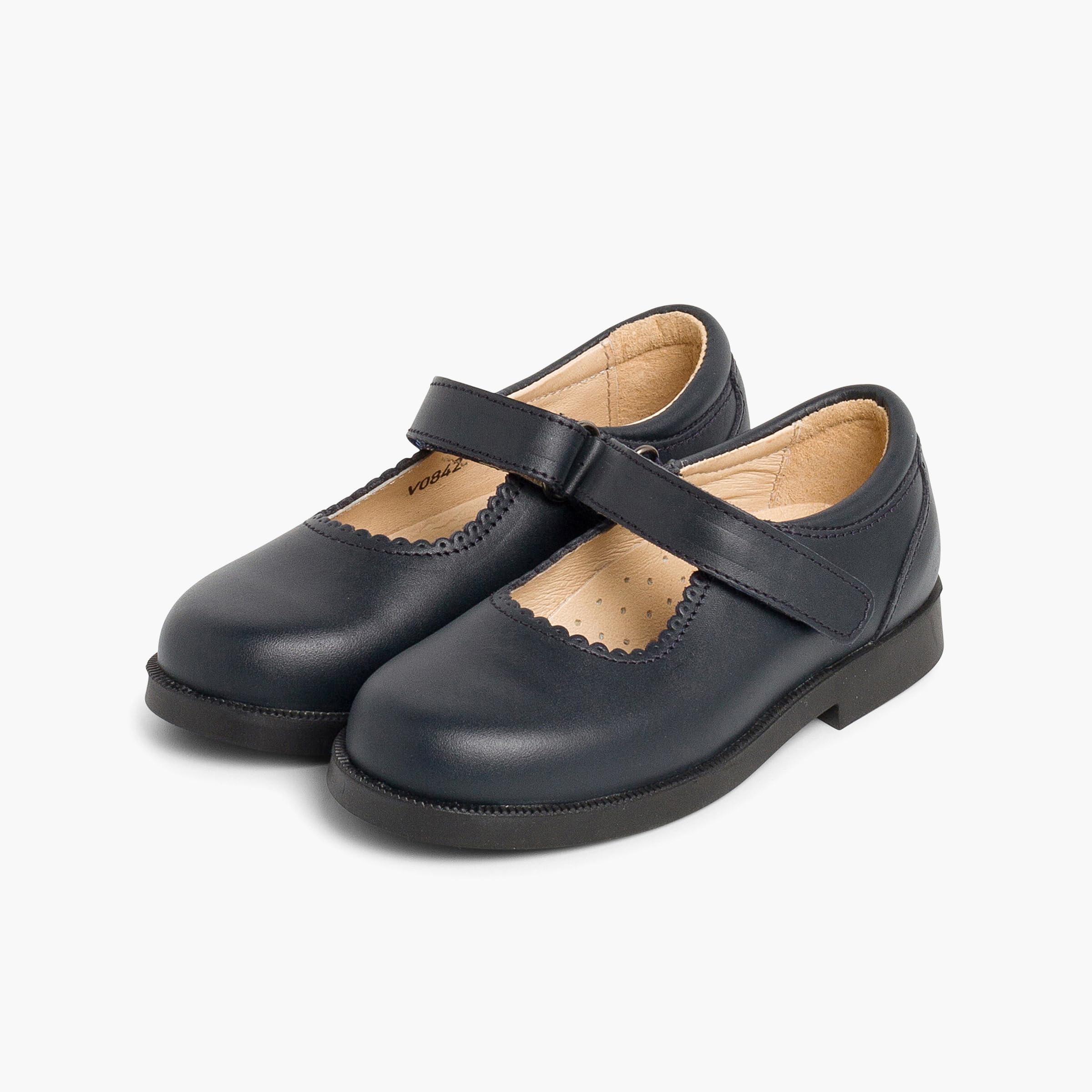 Pisamonas Zapato Colegial Merceditas Niña Cinta Adhesiva