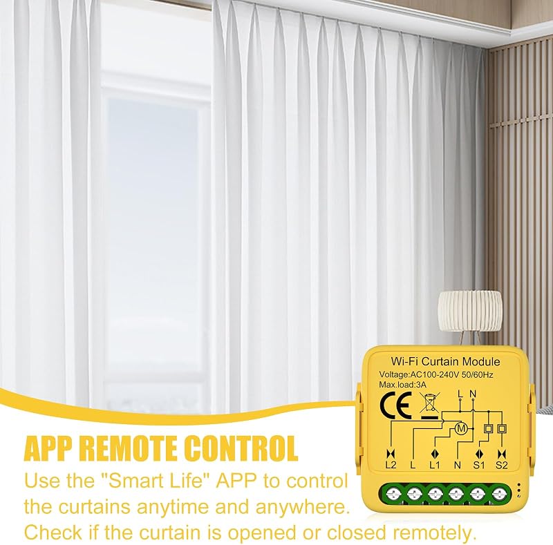 Molbory WiFi Okos Redőny Vezérlő Modul 2.4GHz Alkalmazásvezérléssel