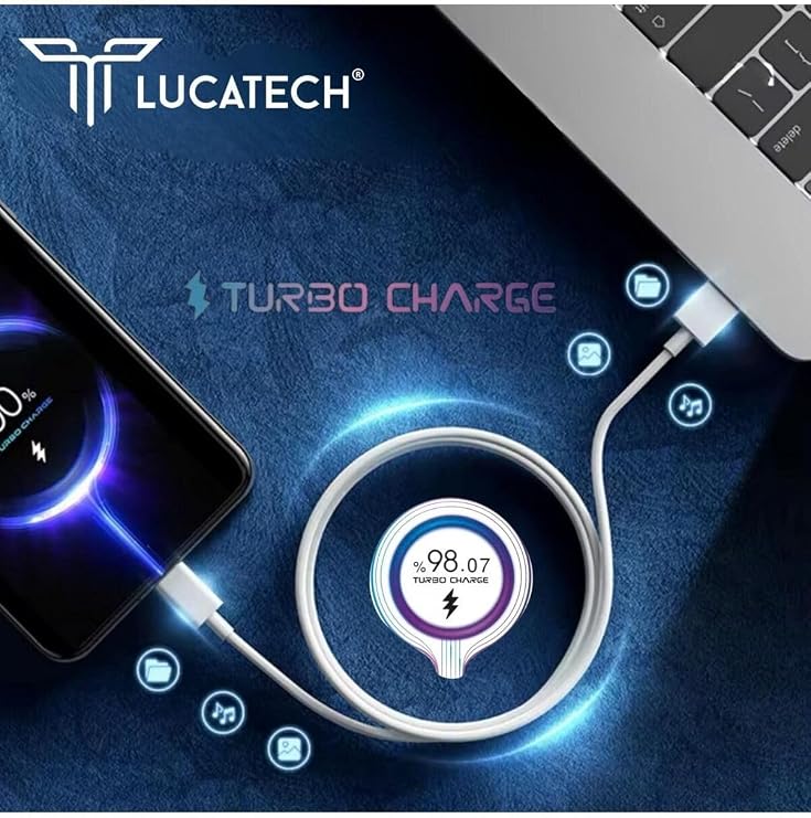 USB Type-C TURBO Şarj Kablosu — Xiaomi 13/12 Pro / 11 Lite/Redmi Note 13 (Güç Koruması) - LKH235LB221