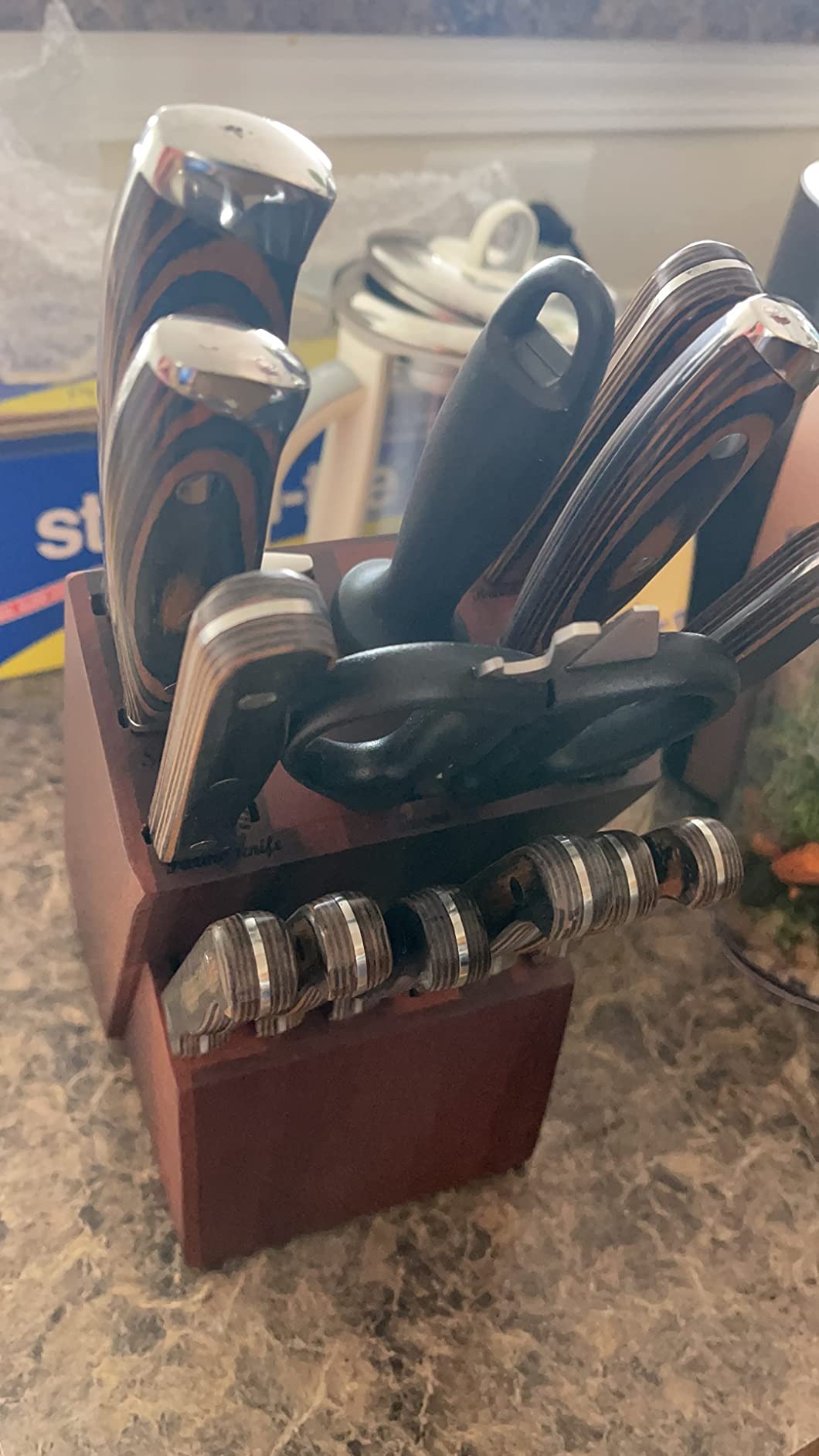 11/mo Finance Knife Set, 16Piece Kitchen Knife Set With Wooden