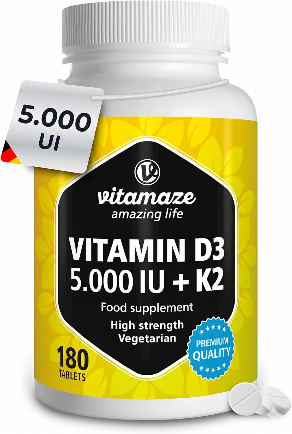 Vitamaze – amazing life Vitamin D3 + K2 100mcg – Tablets