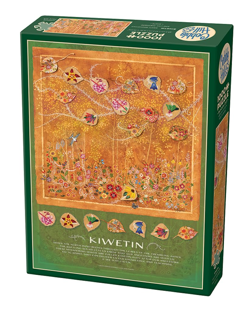 Cobble Hill 1000 Piece Puzzle - Kiwetin - The Whispering Winds Of The Aspen - Sample Poster Included