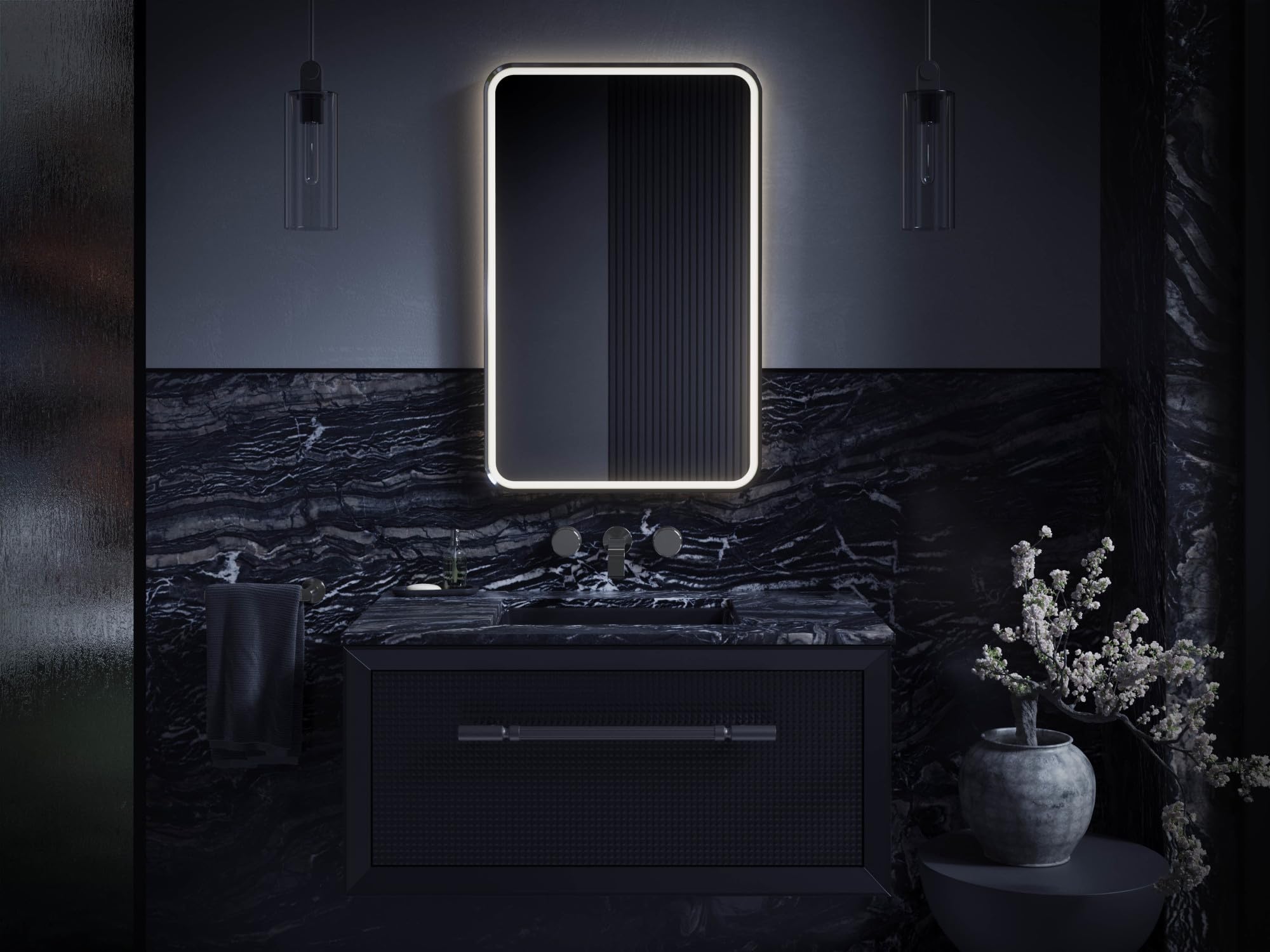 Amazon.com: Kohler Essential Ultrabright Lighted Mirror, 22