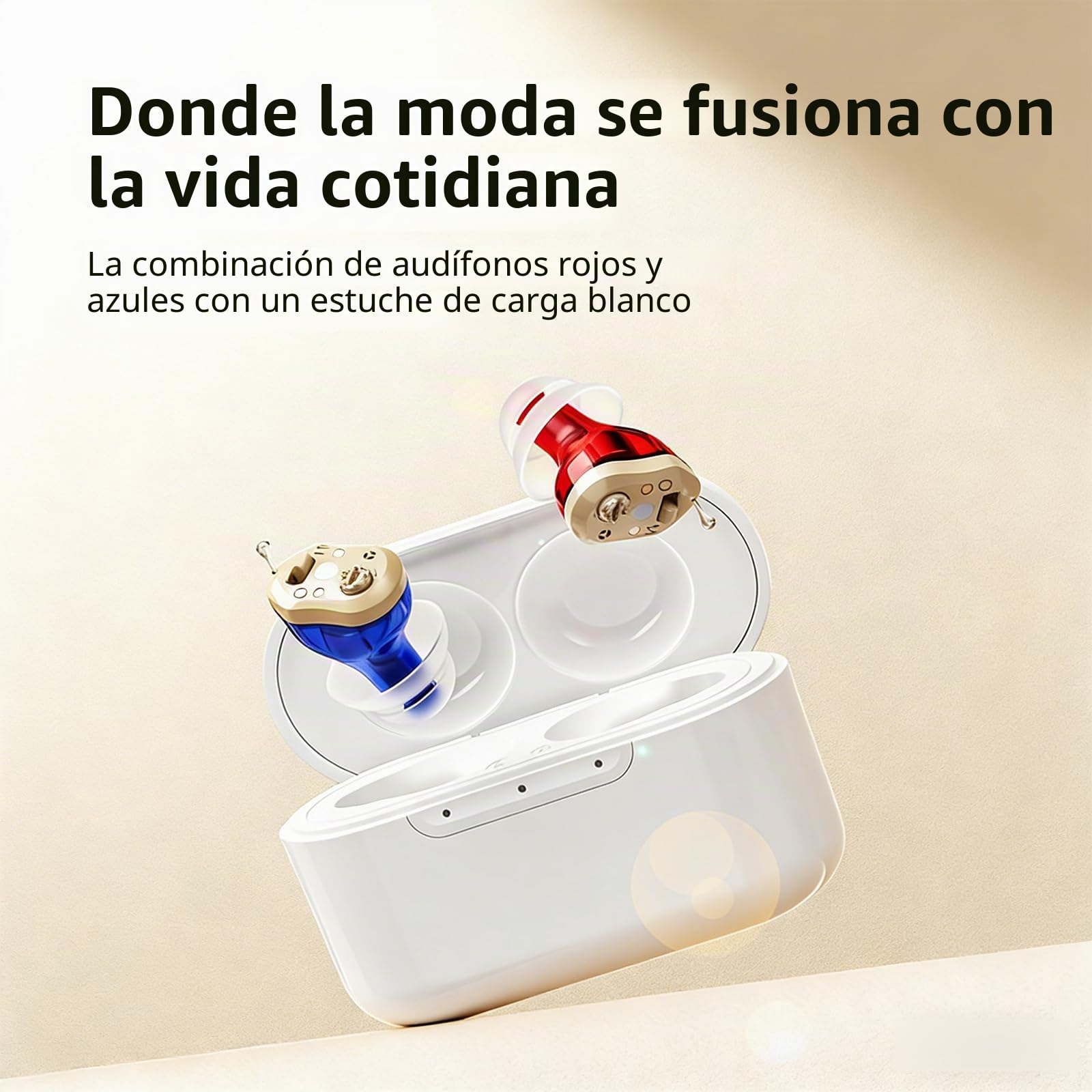 Dispositivo de sonido recargable para personas mayores y adultos, dispositivo de sonido invisible con 7 almohadillas de silicona de diferentes tamaños, diseño invisible intraural, excelencia de sonido