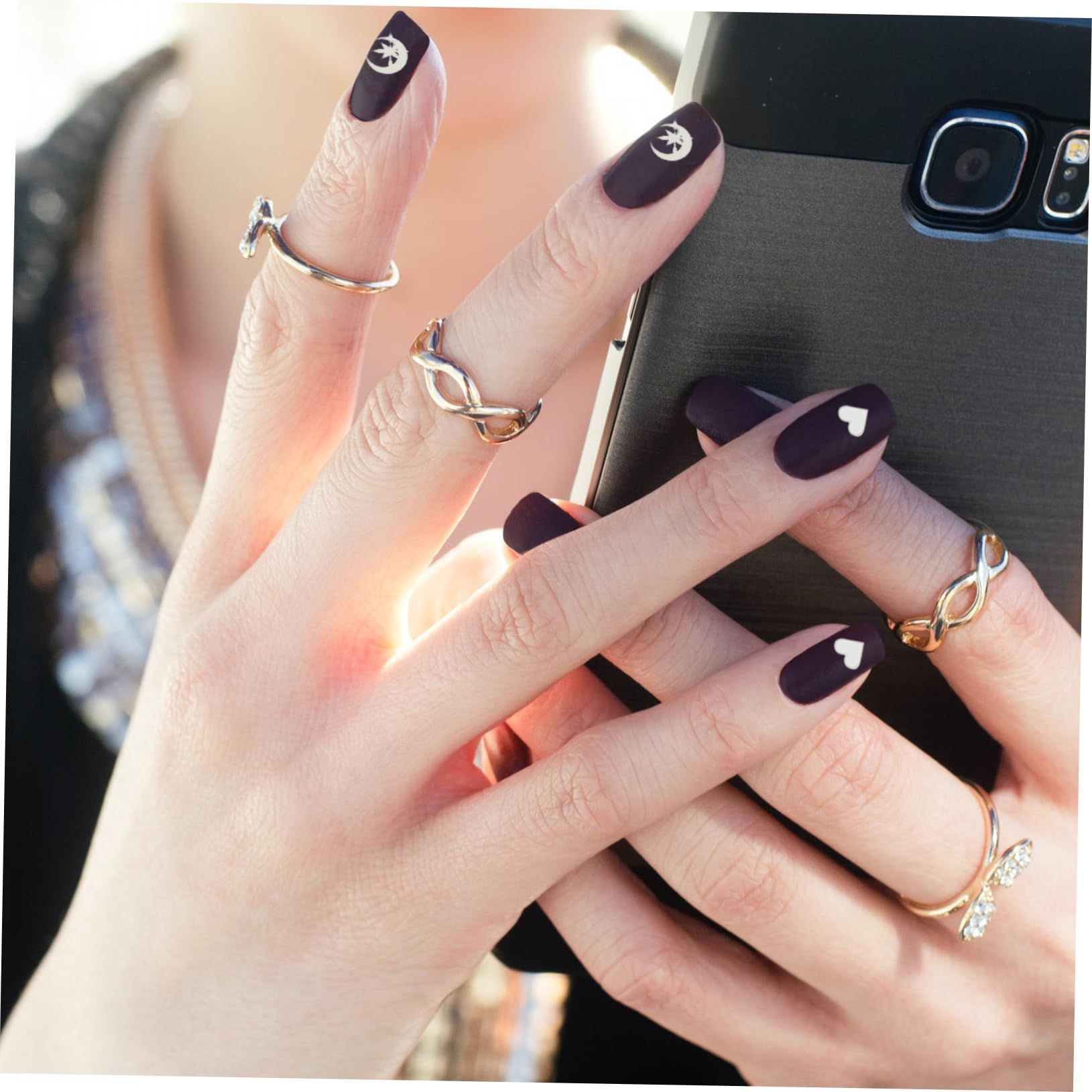 FRCOLOR 40hojas Calcomanías De Uñas Creativas De Pegatinas Para Decoración De Manicura Diseños Chic Para Fiestas y Uso Diario Para Uñas Naturales y Postizas