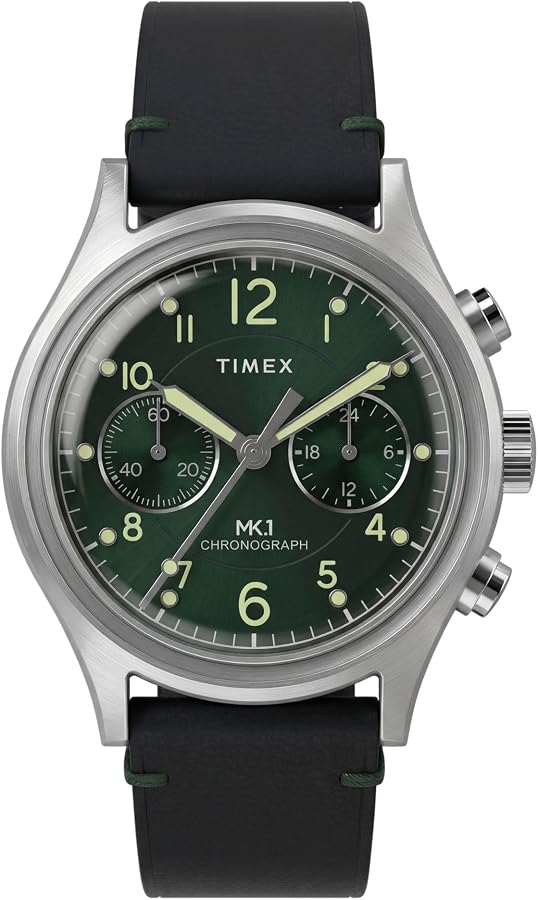 Amazon | Timex メンズ MK1 クロノグラフ 40mm 腕時計 - ブラック