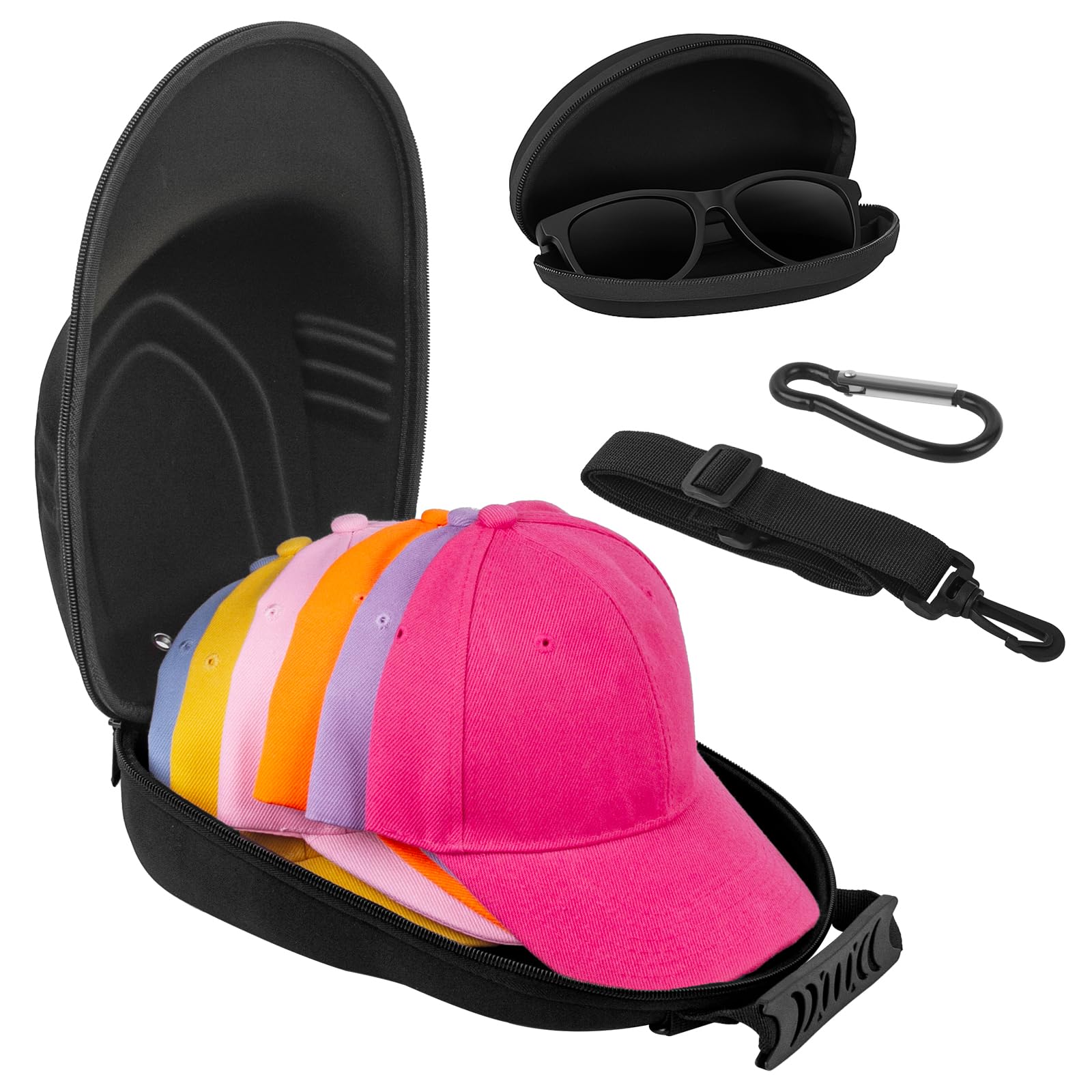 Étui casquettes baseball rigide boite de rangement voyage sac 6 casquettes