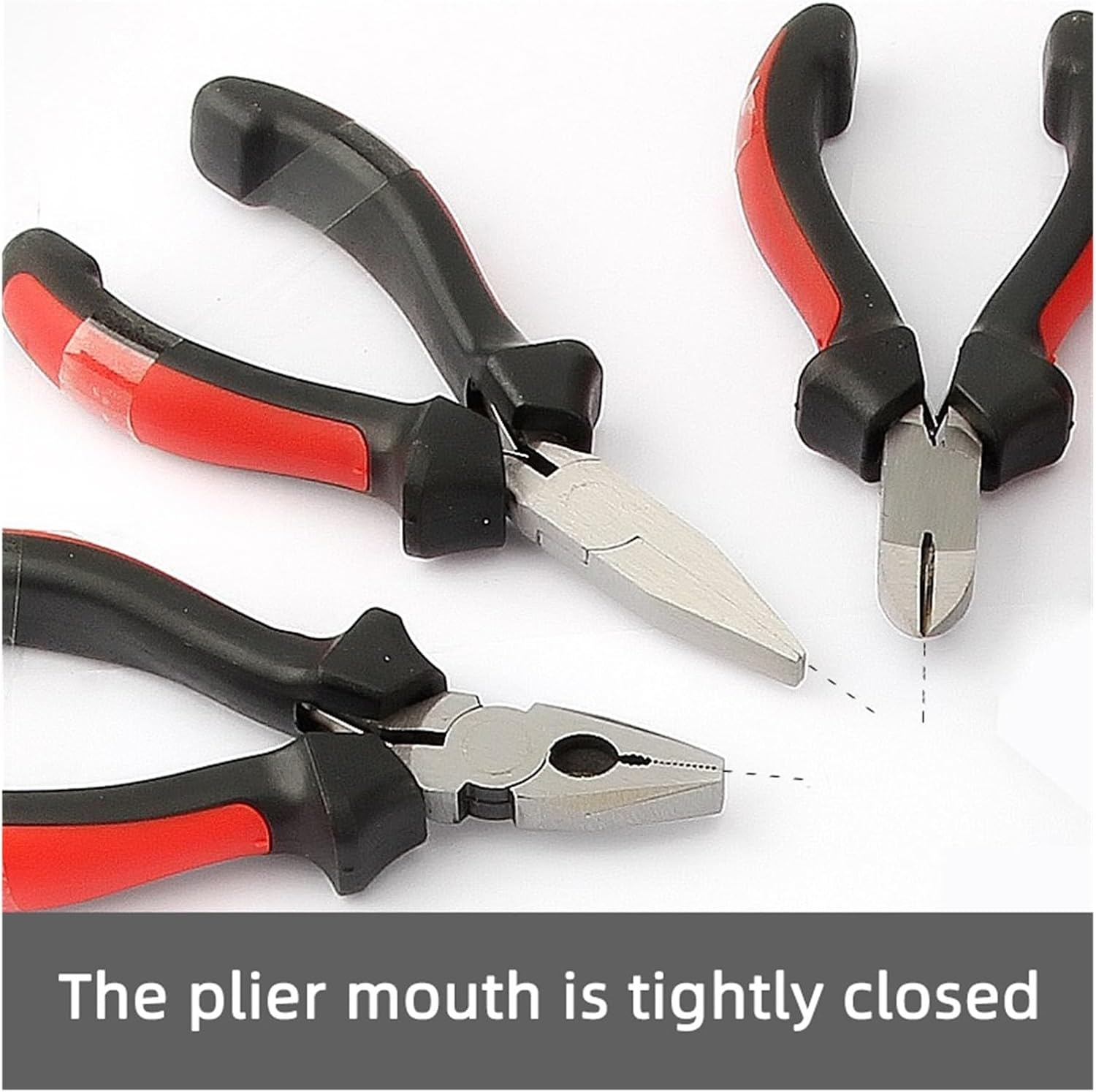 CAARLA Multifunctional Pliers 1pcs Mi ni Pliers Diagonal Pliers Wire Round Mouth Bent Long Needle Nose Cutters(Needle Nose Pliers)