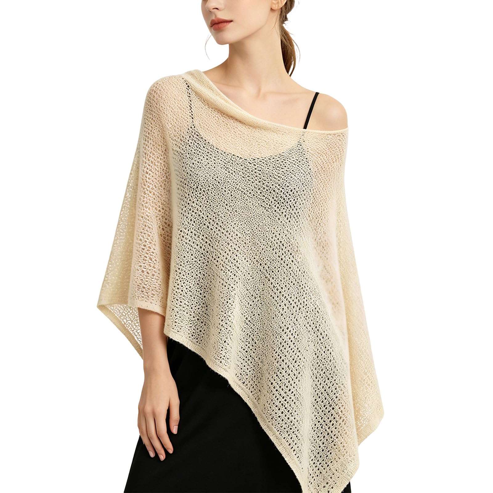 Beach Outfits for Women, Backless Tops for Women, Lightweight Cover Up Shawl for Beach Wear, Multipurpose Sarong for Vacation and Summer Parties, Viscose and Spandex Fabric Beige-image-49