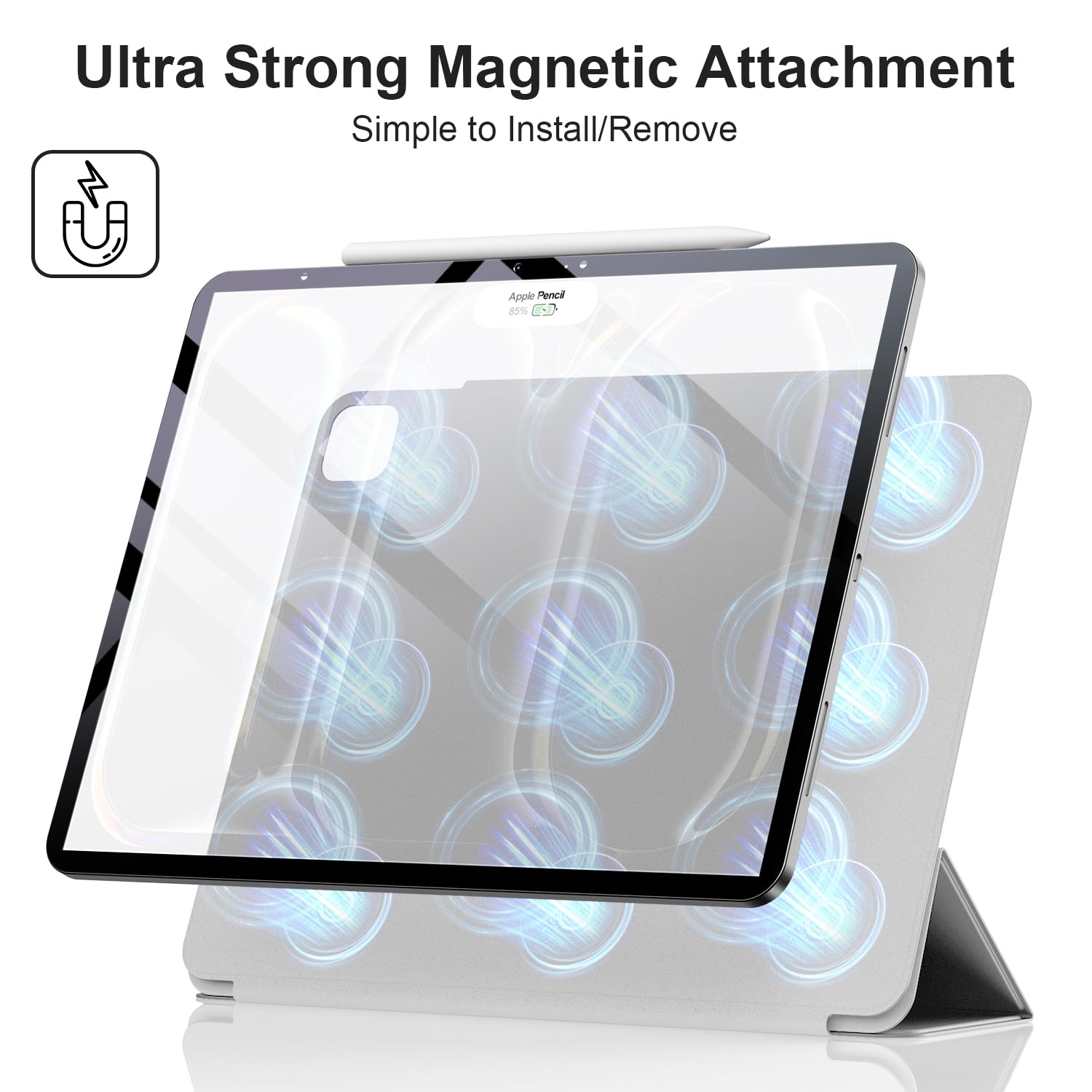 ZtotopCases Custodia Per IPad Pro 13'' 2024: Cover Magnetica Sottile Con Supporto E Auto Wake/Sleep