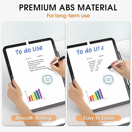 Vista 44 de MaxGear Pizarra pequeña de borrado en seco, pizarra blanca colgante de doble cara de 14 x 11 pulgadas para pared, mini pizarra blanca con 3 Blanco