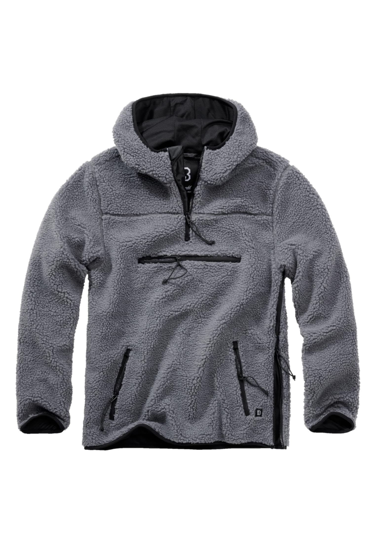 Brandit Teddy Windbreaker Hombre Cortavientos Negro 100% poliéster