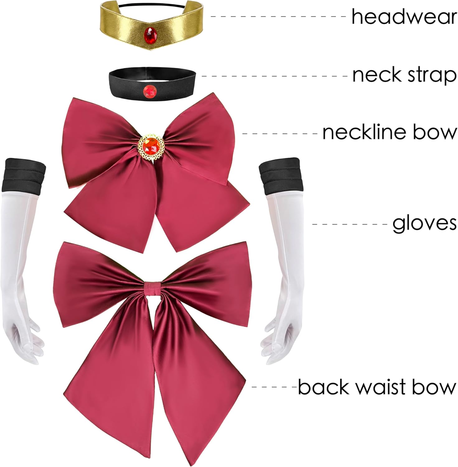 Anime Outfits Moon Cosplay Costume For Women Girls - Image 3