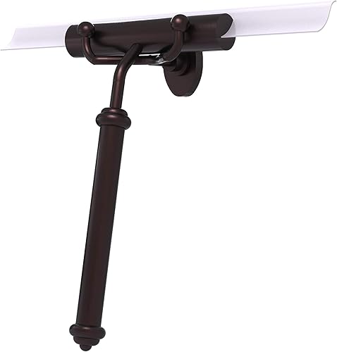 Allied Brass SQ-20-ABZ - Escobilla de ducha con mango liso, bronce antiguo