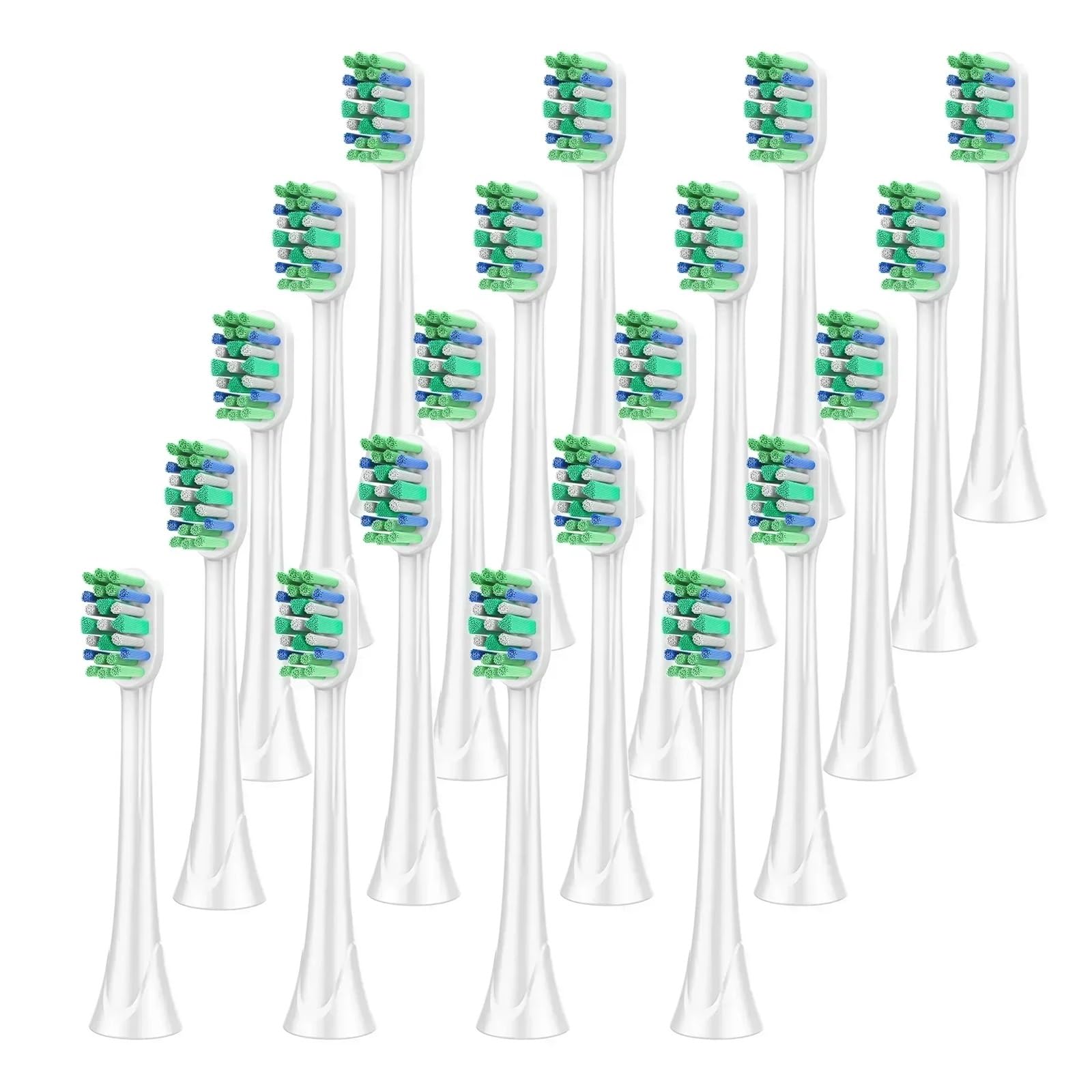 Cabezales de cepillo dental, compatible con Philips, HX9023 HX9044 HX9054 | Cabezal de repuesto para cepillo eléctrico para Sonicare Control(20 Pcs)