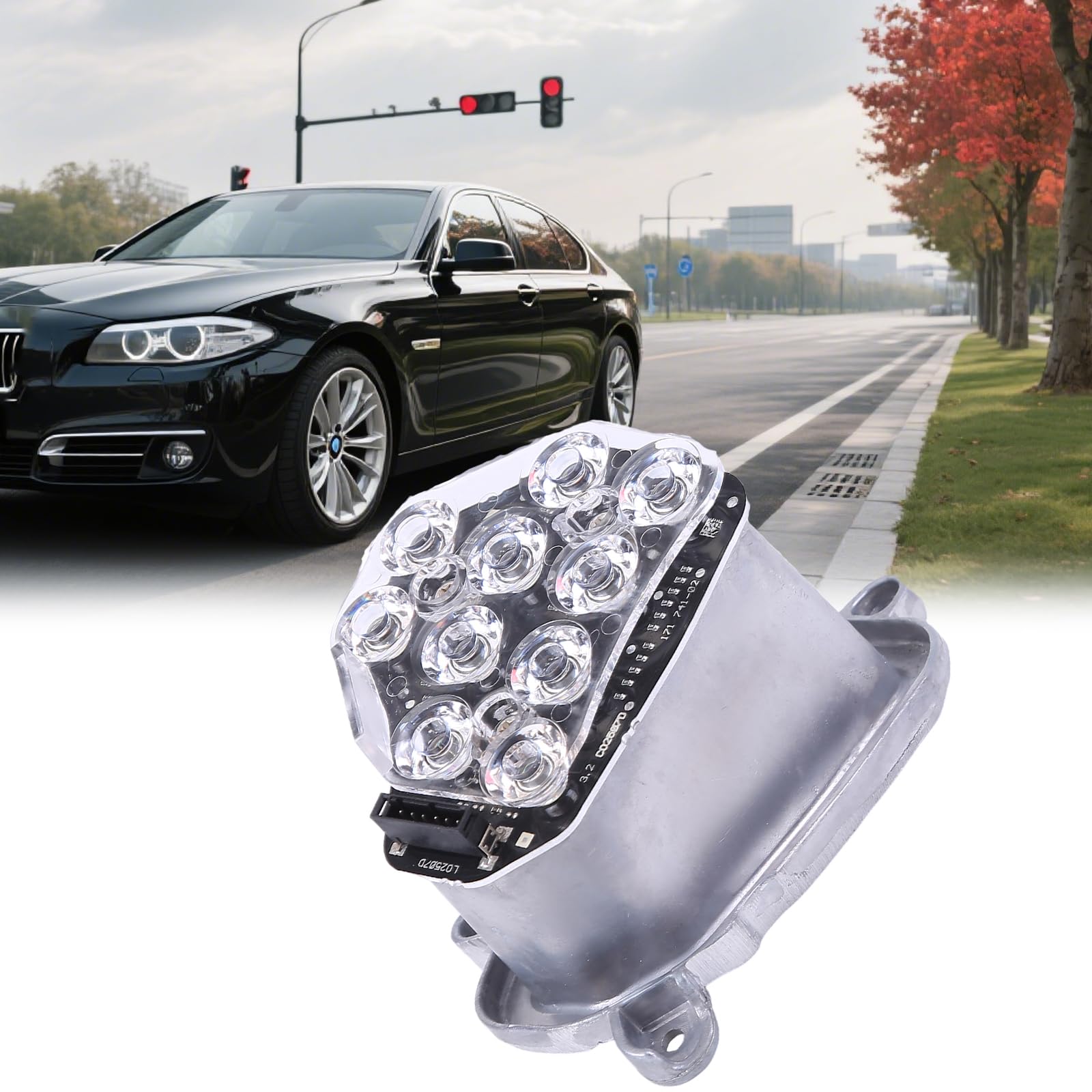 63117271902 DRL Luce di marcia diurna Freccia Control Unit Modulo Stabilizzatore Lato Destro Compatibile per F10 HID Xenon Faro Reattore Destro