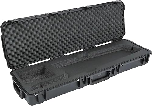 SKB iSeries Roland AX Edge Keytar - Carcasa rígida de polipropileno impermeable con interior de espuma, cierres TSA y ruedas para protección de viaje