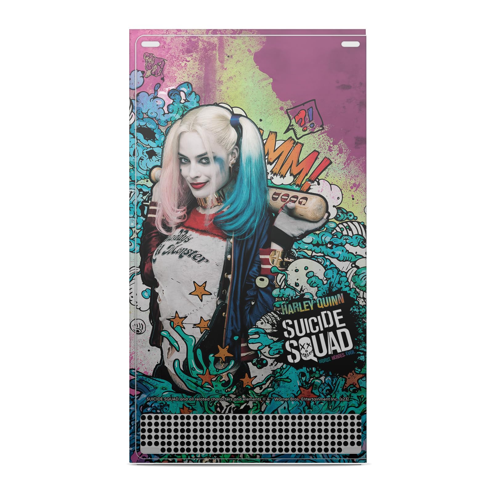 Head Case Designs sous Licence Officielle Suicide Squad 2016 Affiche Harley Quinn Graphiques Vinyle Autocollant De Jeu Peau Autocollant Compatible avec Xbox Series S Console and Controller Bundle