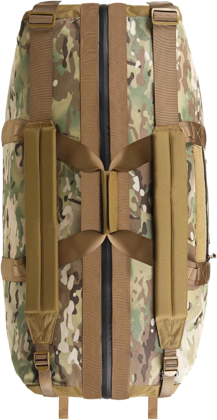 130L Tactical Travel Duffle Bag Large Capacity Waterproof Full-Access Opening Foldable Military Backpack Travel for Outdoor Camping Hunting Weekender Gym Traveling Workout Deployment