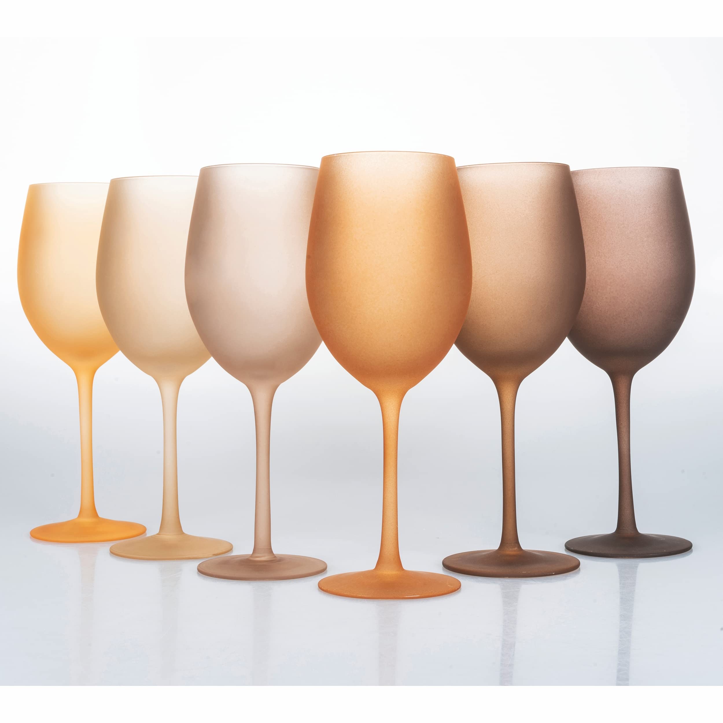 Villa d’Este Home Tivoli Happy Hour Chocolate Lot de 6 verres à pied en verre 550 ml