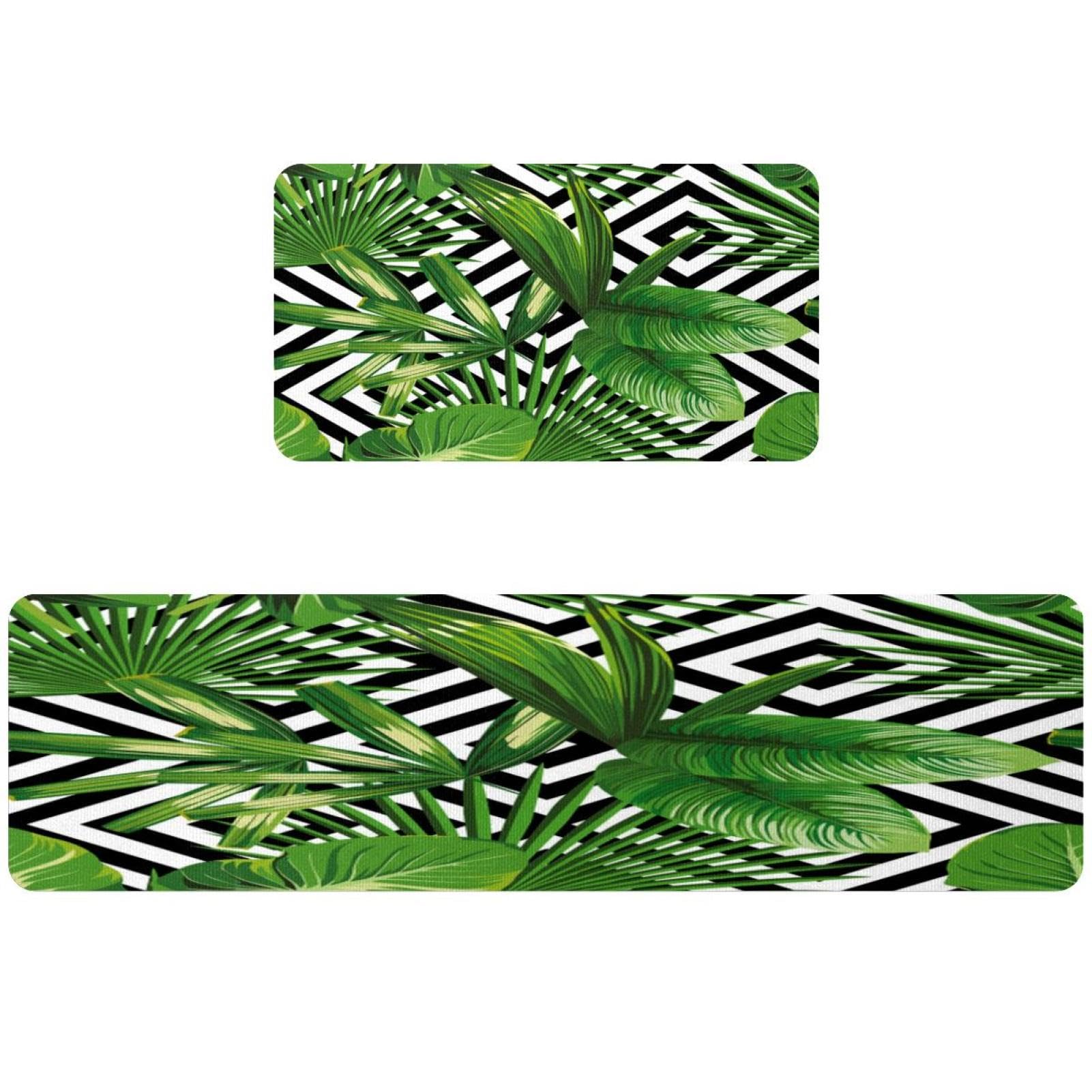 Tapis de cuisine pour couloir et buanderie au design géométrique moderne