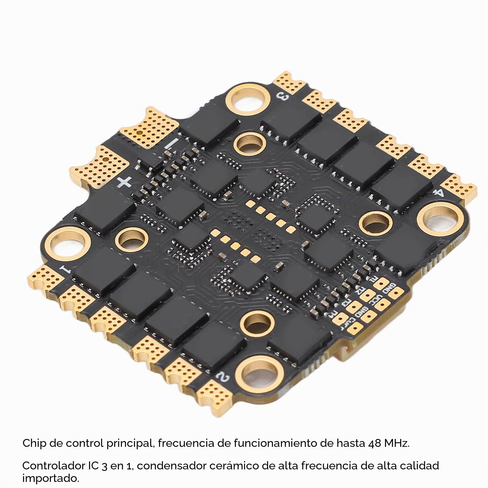 ESC 4 en 1 45A Drone, FPV 2-6S Controlador de Motor de Dron Cuadricóptero Con Controlador de Velocidad Electrónico, Con Accesorio de Montaje, Piezas de Bricolaje para Avión No Tripulado FPV RC