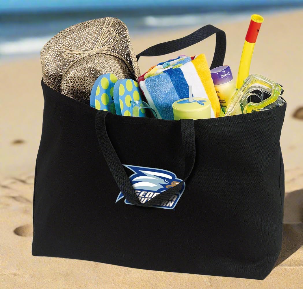 Broad Bay JUMBO Georgia Southern Eagles Tote Bag or Large Canvas GS Eagles Logo Shopping Bag