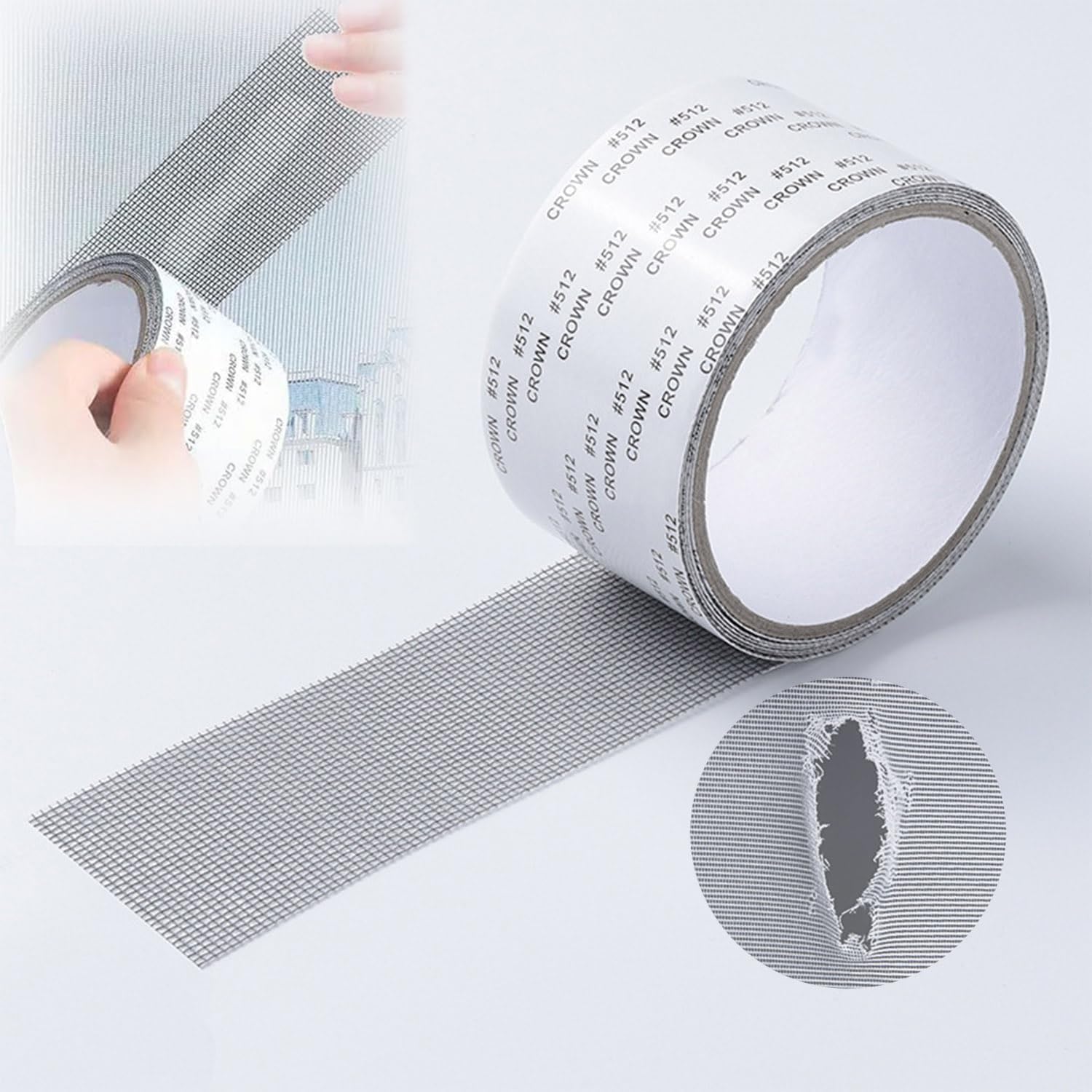 Mosquito Net Patch Repair Tape, Window Screen Repair Tap, Strong Adhesive & Waterproof Window Mosquito net Covering Mesh Tape for Door Tears Holes Screen Patch Repair (200Cm X 5CM) (2, Multi) — Amazon image 7