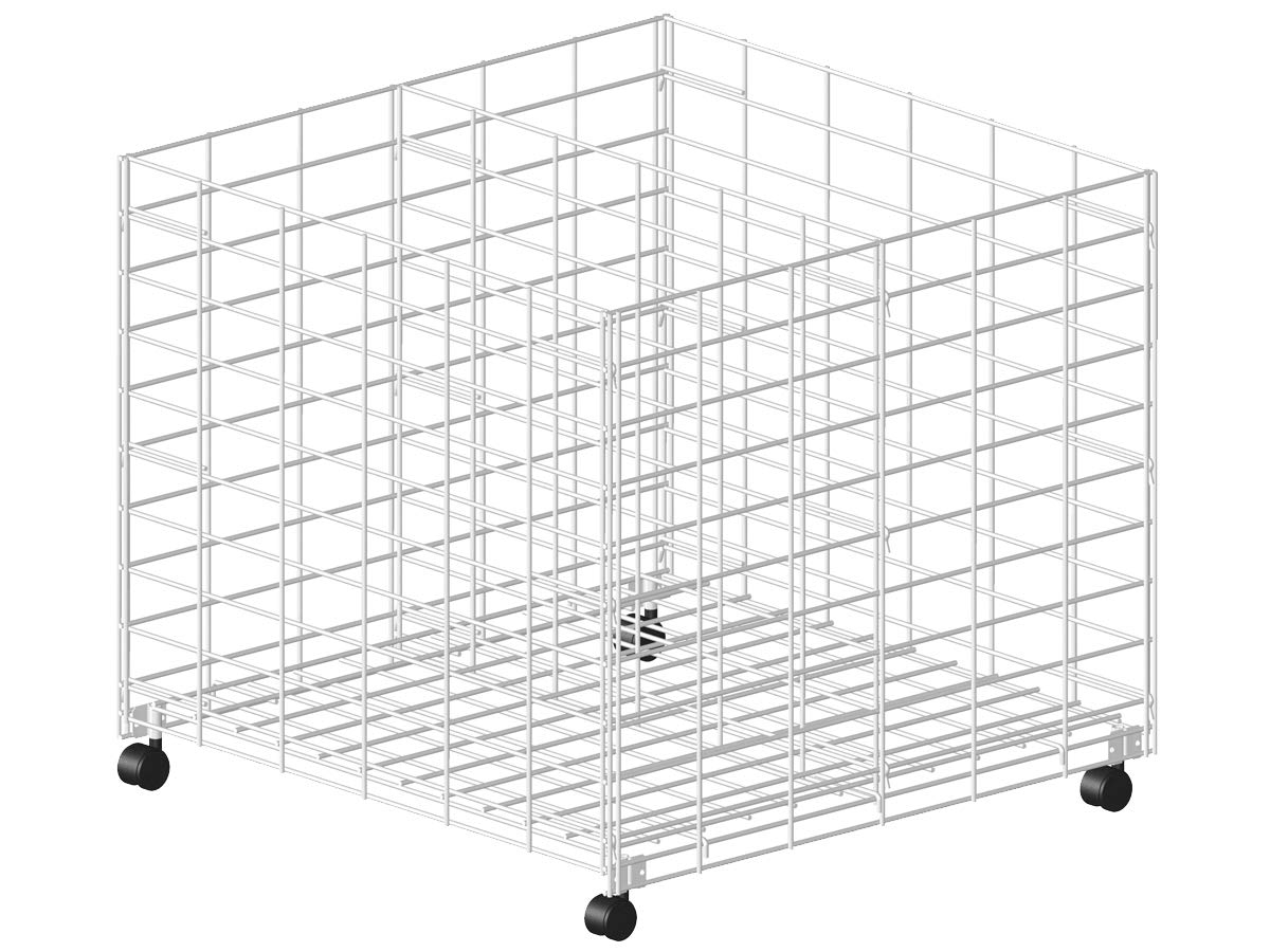 AWP CABDRD3636 KD Square Dump Bin with Casters 36