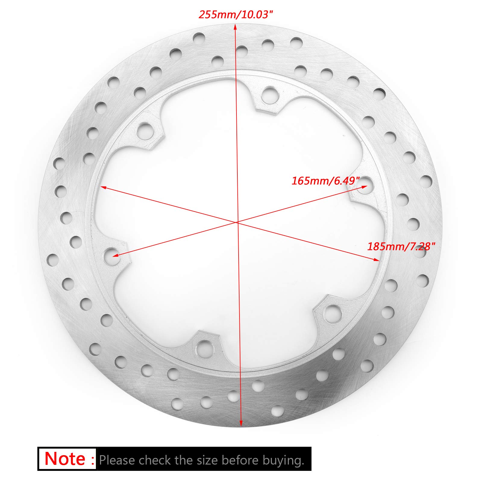 Topteng Freno de disco delantero rotor apto para Honda forza 250 300 NSS250 NSS300 08-17 07-17 SH300