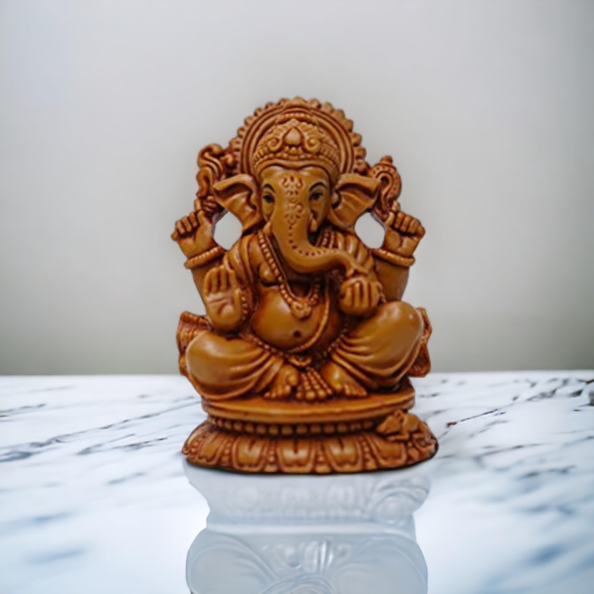 Kamal Ganesh Resin Idol - Home & Car Decor -1