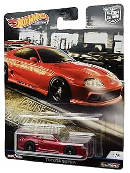 Amazon | Hot Wheels Car Culture Toyota Supra 1/5, red