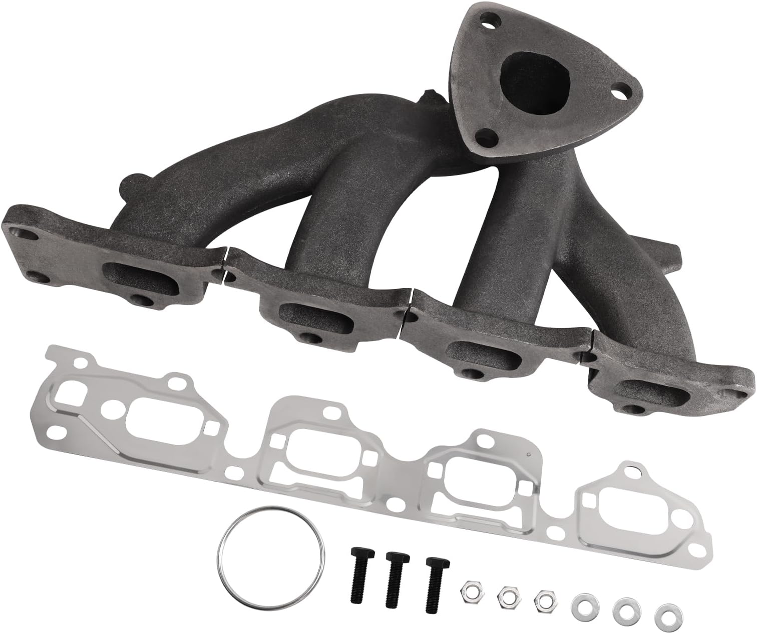 Exhaust Manifold Kit Includes Required Gaskets and Hardware Compatible with captiva sport 2013-2015 2.4L, equinox 2013-2014 2.4L, terrain 2013-2014 2.4L, Reference OE: 674561 12633603