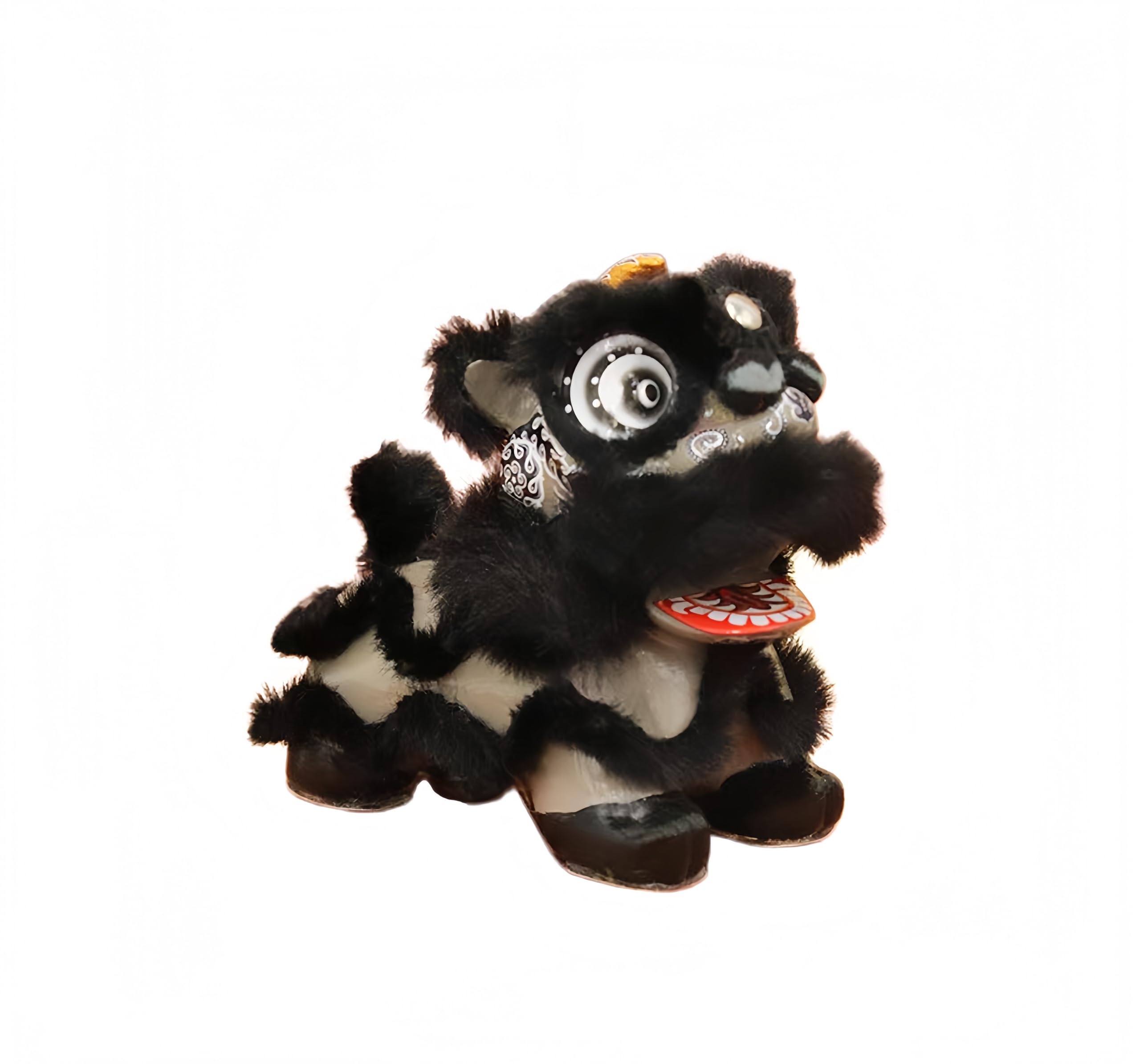 Figurine lion chinois en résine faite main déco de voiture et maison