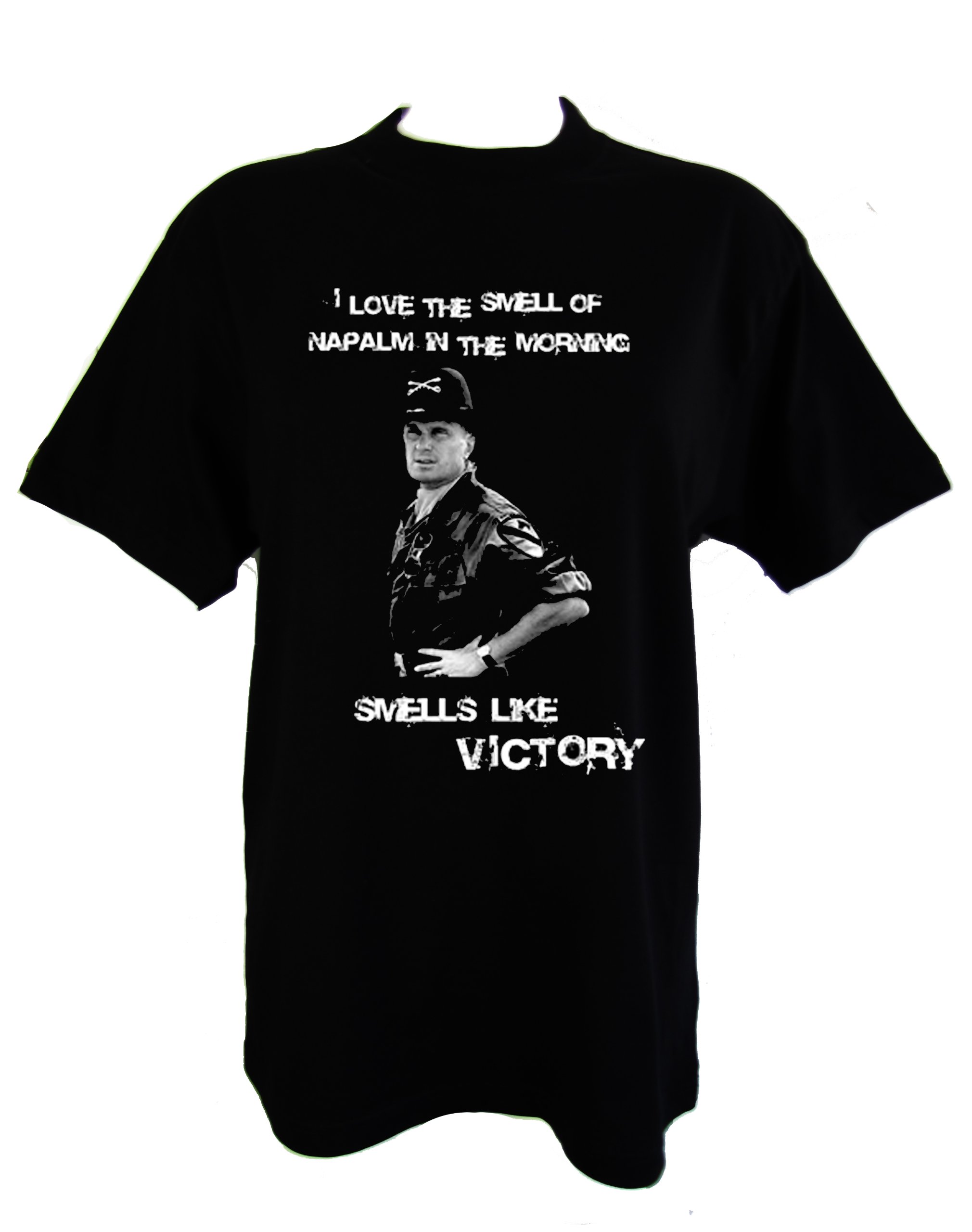 Filmgifts Men's Black Apocalypse Now I Love The Smell Of Napalm Tshirt (Large 44In 112Cm, )