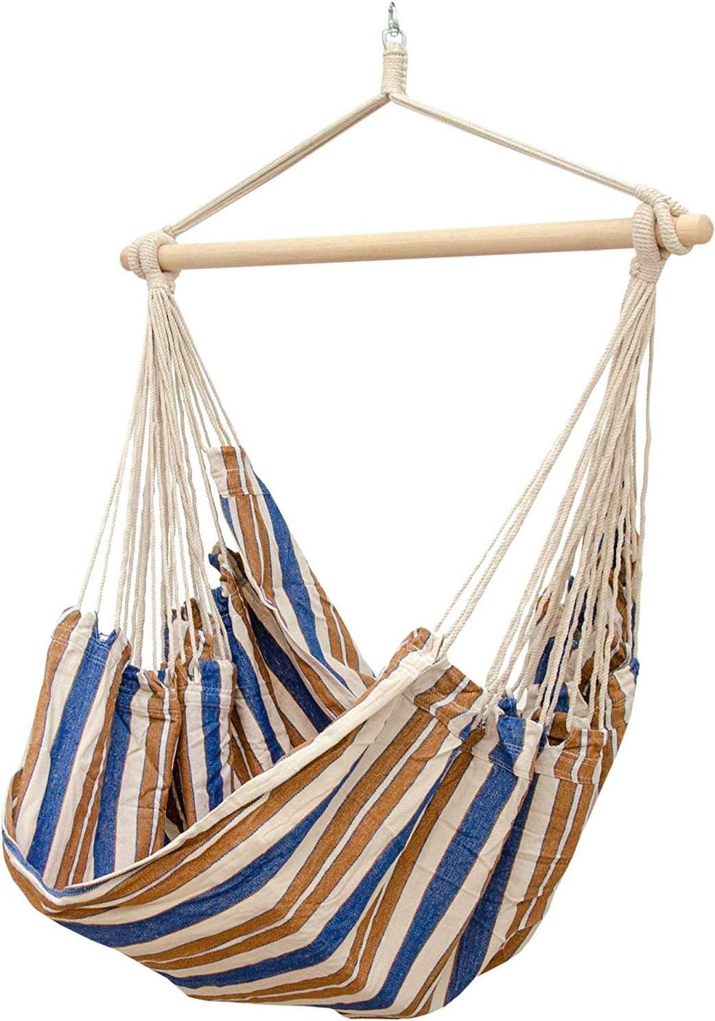 EYEPOWER XXL Hängesessel 185x130cm Hängestuhl bis 150 kg Baumwolle