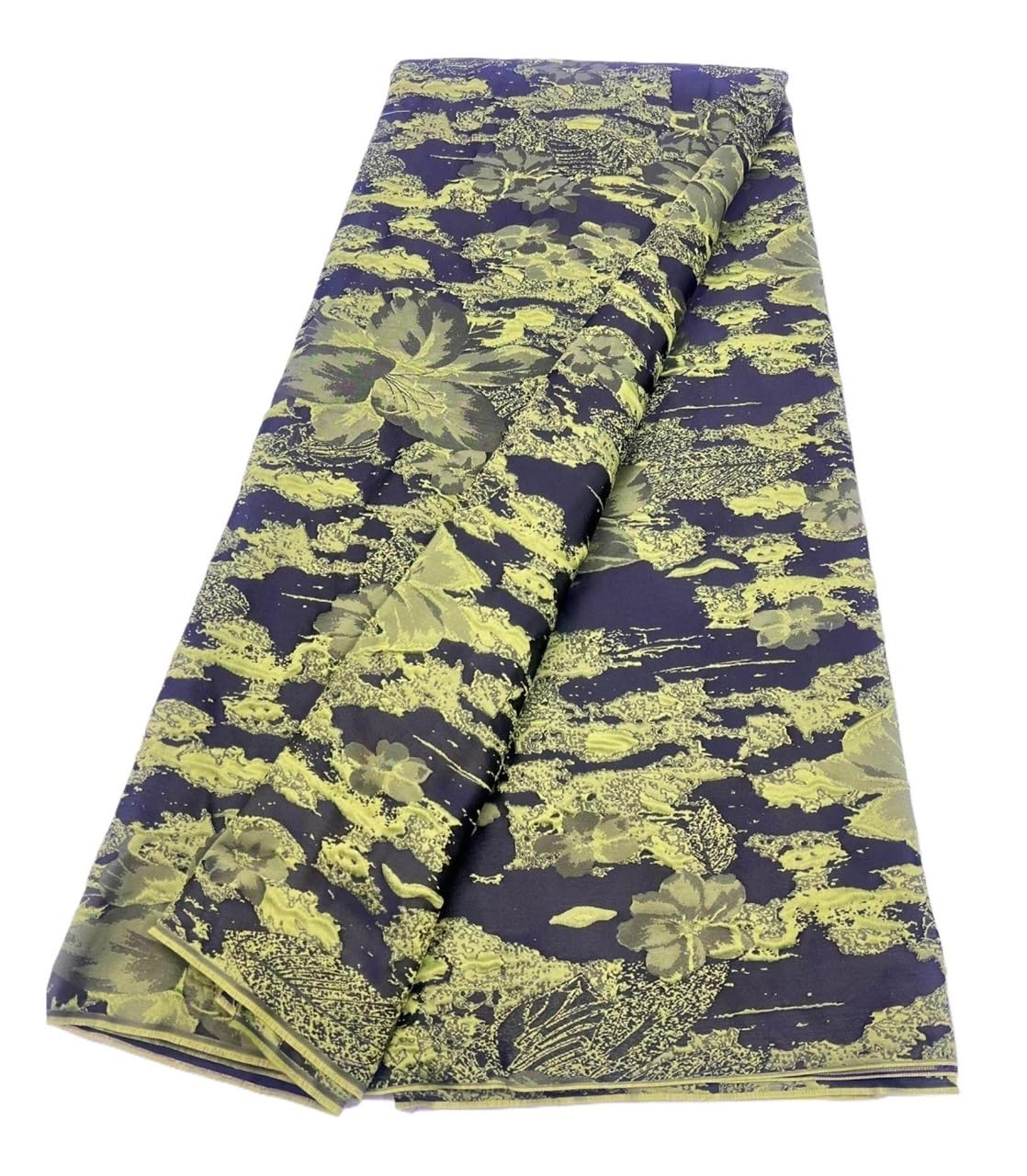 Tela de brocado, tela red Jacquard floral, 5 yardas