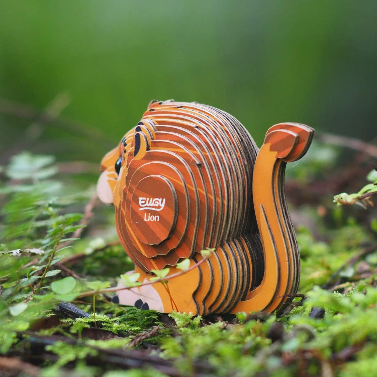 Eugy Lion 3D Puzzle - 24 Piece Eco-Friendly Educational Toy Puzzle for Boys, Girls & Kids Ages 6+