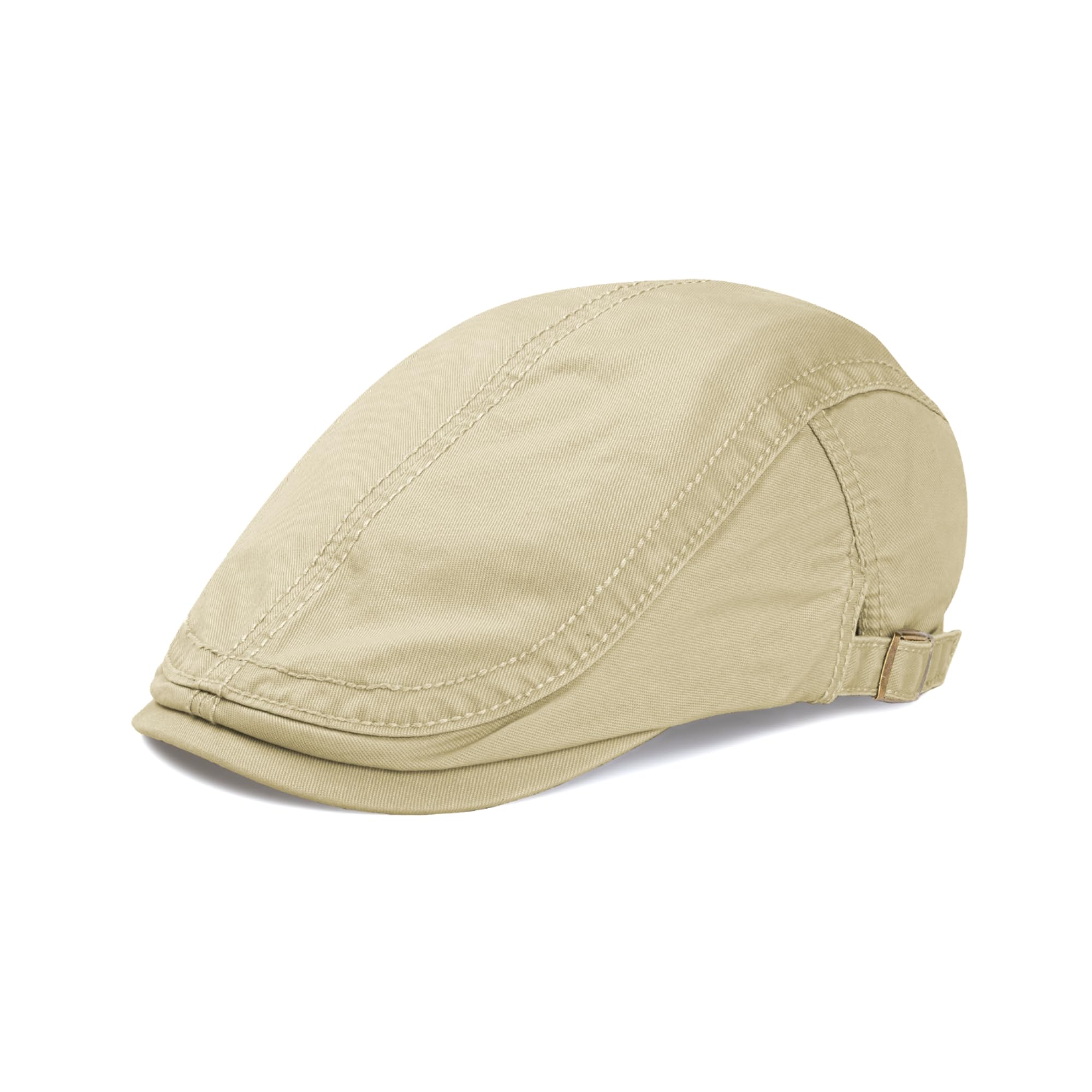 KUJUHA Flat Cap for Men Cotton Flat Irish Cabbie Ivy Gatsby Newsboy Driving Hat Hunting Cap