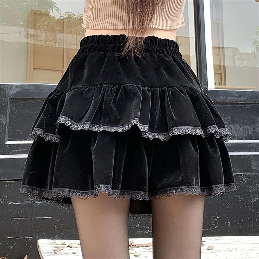 Mini gonne invernali da donna sexy in pizzo patchwork abiti a vita alta slim gonna linea