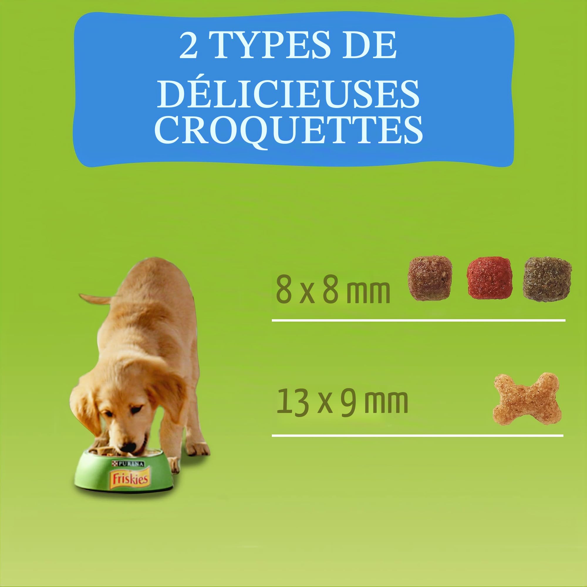 Friskies Purina Vitafit Junior Nourriture pour Chien, Chiot, Junior, bébé au Poulet, 4 Sacs de 3 kg