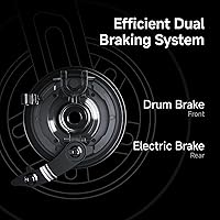 Vista 8 de Segway Ninebot E2 Plus II/E2 Pro/E3 Pro Electric Scooter, 15.5–20 MPH, Long Range, Dual Elastomer Suspension (E3 Pro only), Foldable Adult Scooter
