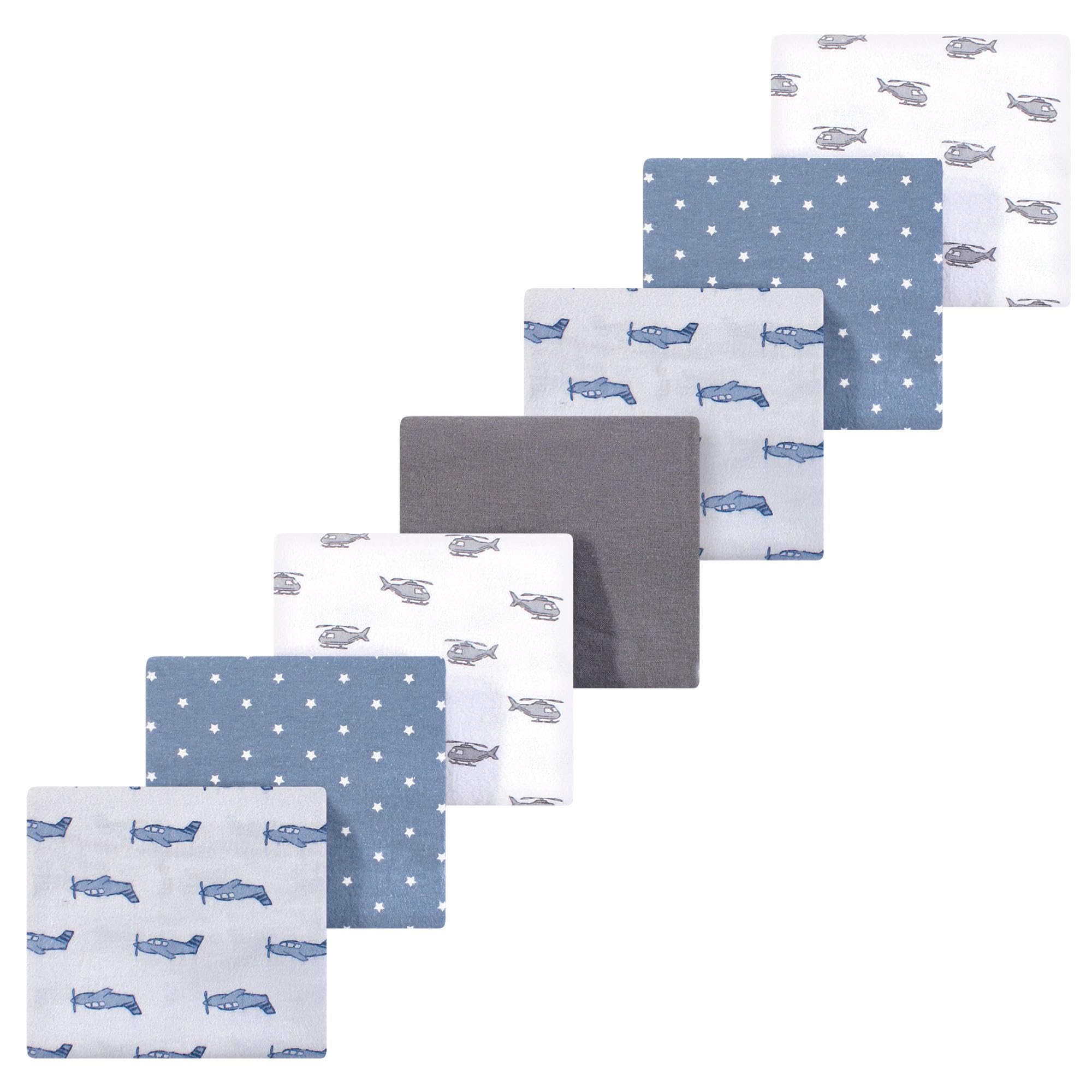 Luvable Friends Little Treasure Flannel Receiving Blankets 7pk