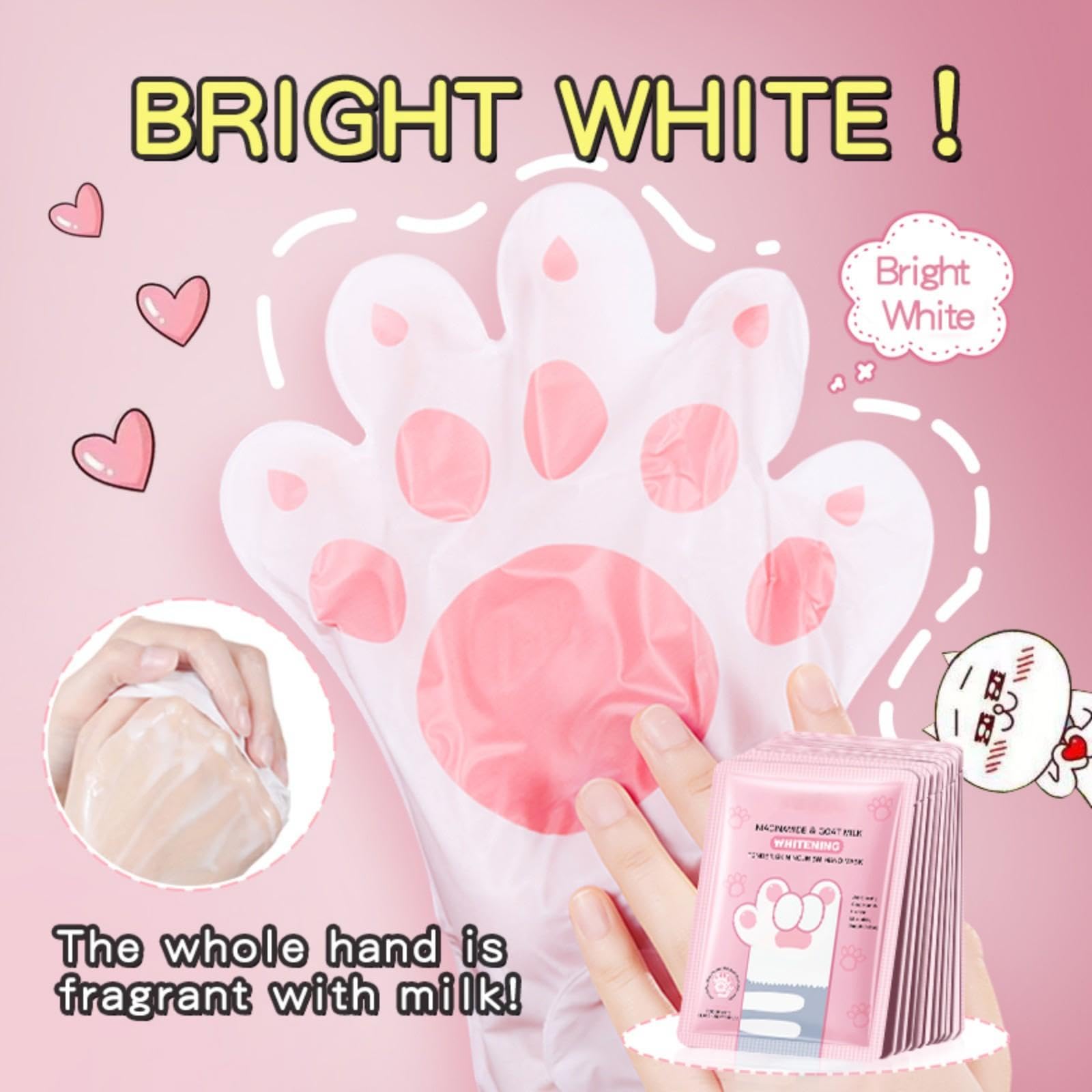 Masque Pour Les Mains, Masques Hydratants Pour Les Mains, Gants Hydratants Pour La Nuit Pour Les Mains Sèches Et Gercées, Rajeunit Et Répare La Peau Rugueuse Des Mains, 8 Pièces