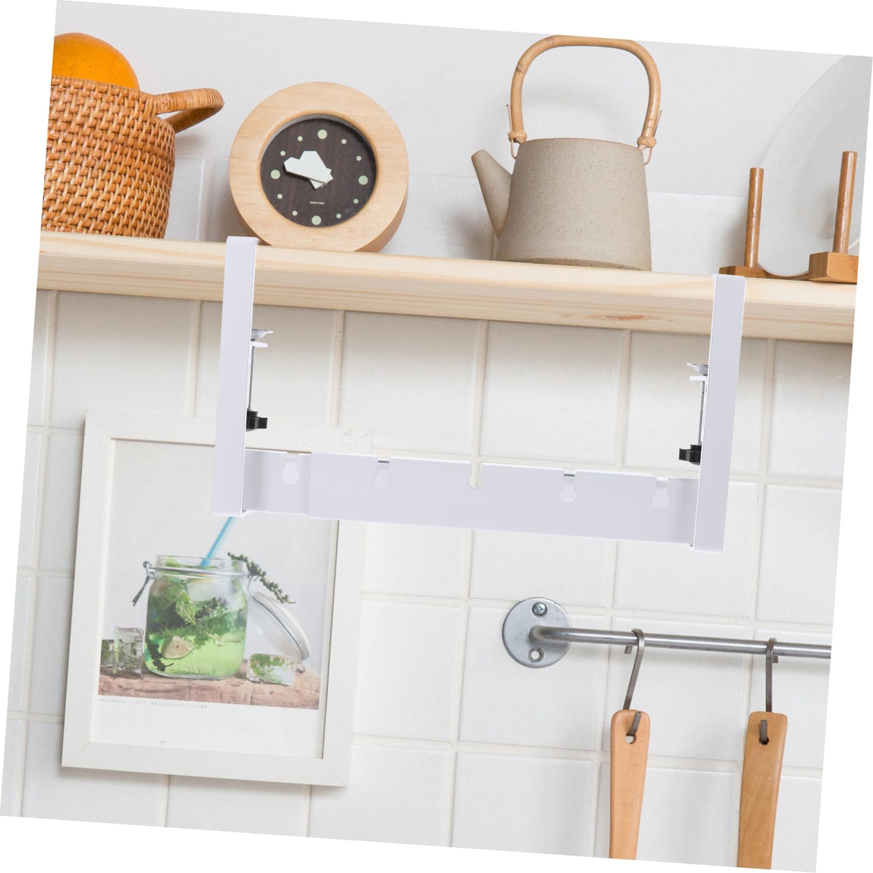 DOITOOL Organizador de Cables Debajo del Escritorio, Bandeja de Acero al Carbono Blanco, Ligera y Resistente, para Oficina y Almacenamiento de Cables