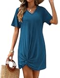 Swimsuit Cover Ups for Women Short Sleeve Bathing Suit Coverup Casual Bikini Swimwear Beach Cover Up Dress S-XXL