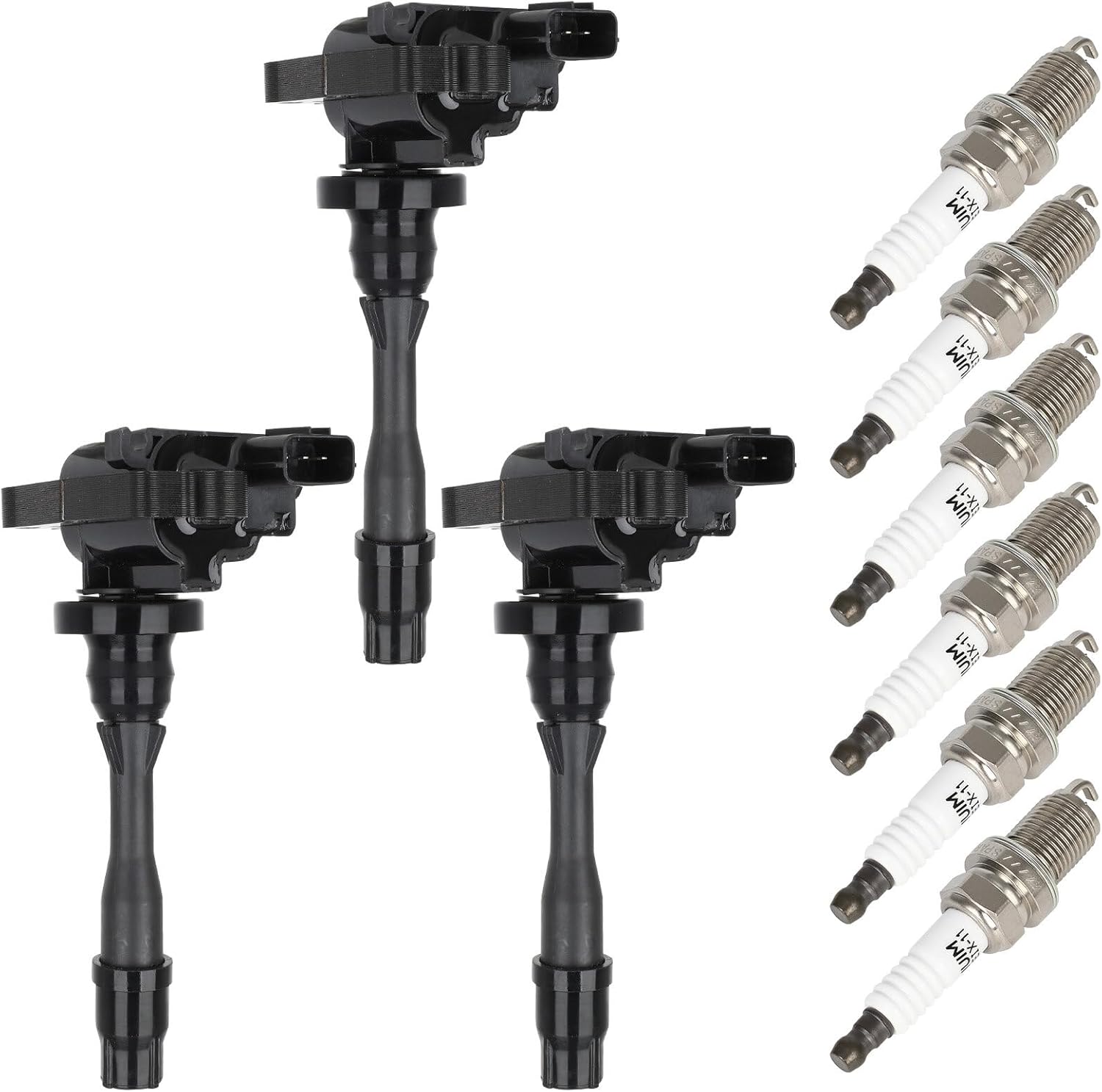 cciyu 3 ignition coils wilth 6 iridium Spark Plugs,for Mitsubishi Montero 3.8LL 2003 2004 2005 2006 UF525